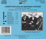 Aaron Copland <br> 81st Birthday Concert <BR> BRIDGE 9046