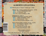 Alberto Ginastera <br> Orchestral Works <BR> BRIDGE 9130