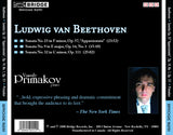 Beethoven Sonatas <br> Vassily Primakov, piano <BR> BRIDGE 9251